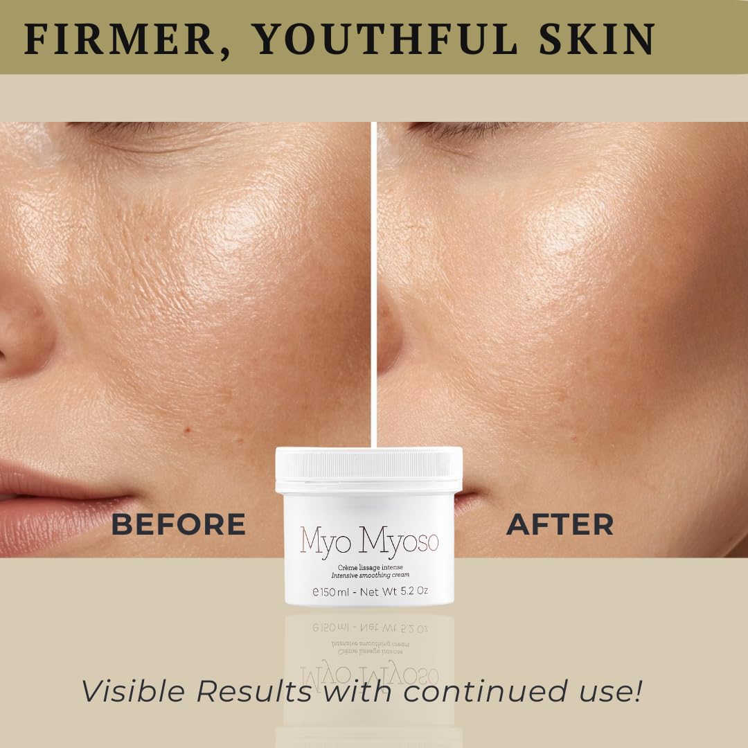 Gernetic MYO MYOSO Intensive Smoothing Cream, Intense Face Moisturizer with Collagen & Hyaluronic Acid, Peptides Serum with Tightening Effect, 150 ml/ 5.2 oz