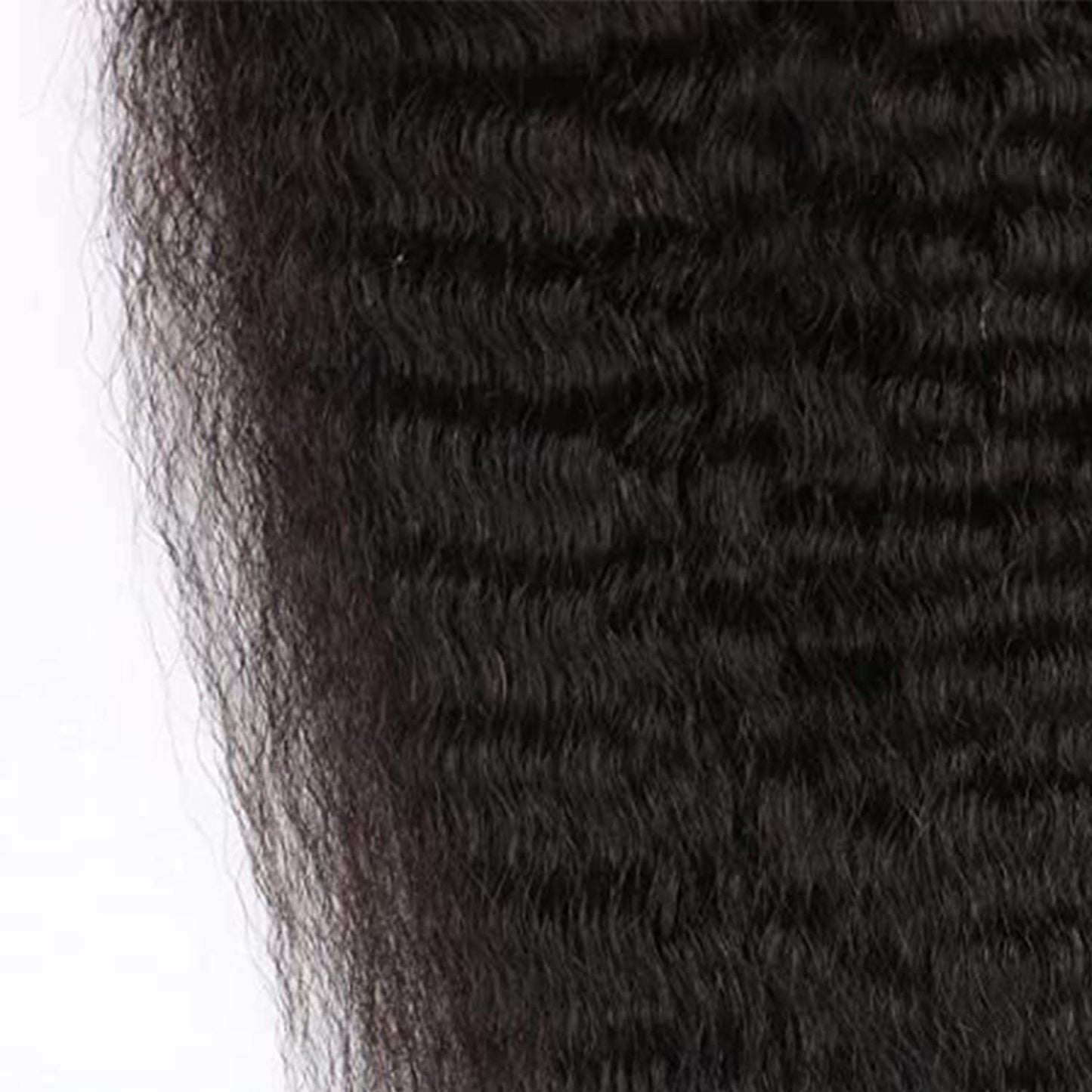 Selina Lace Closure Kinky Straight 4x4 Lace Closure Hd Lace Closure Kinky Straight Human Hair Free Part Lace Closure Hair Natural Color Black(18inch Kinky Straight, 4x4)