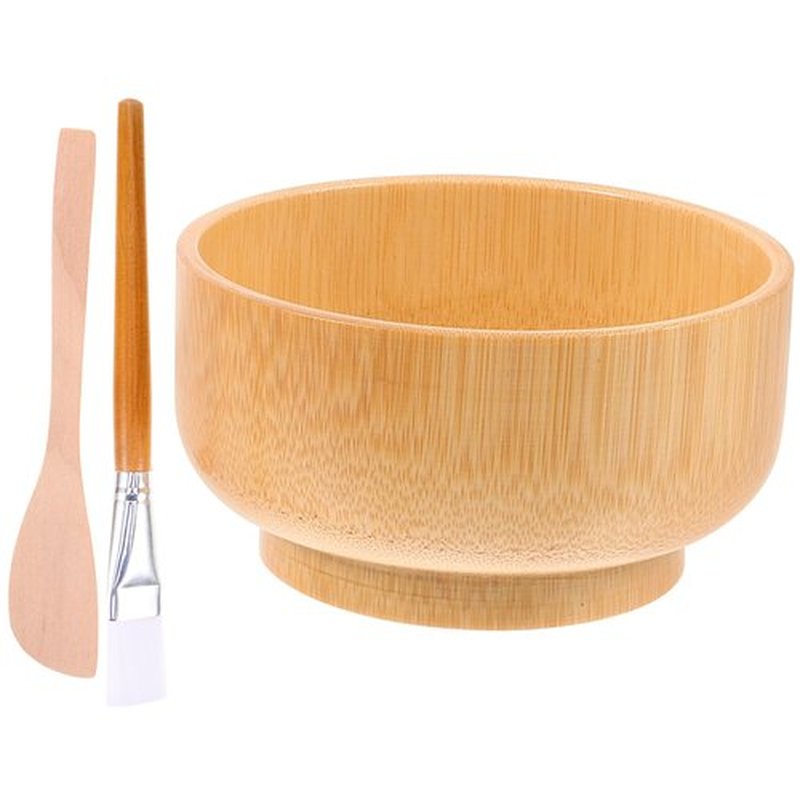 FOMIYES 2 sets Facial Mask Mixing Bowl and Brush Kit Practical Clay Mask Tool for Skincare Includes Applicator Brush and Mixing Bowl for Home Beauty Treatments
