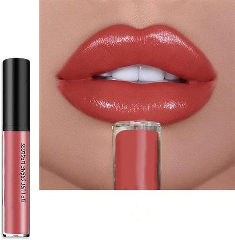 JUDUNA Upgrade 12 Color Cream Lip Gloss, Long-Lasting Moisturizing Velvet Lip Lipstick, Non-Stick to Cup, Non-Fading, Waterproof, Hydrating Lip Tint Natural Jelly Lipstick (011#, 6 ML)