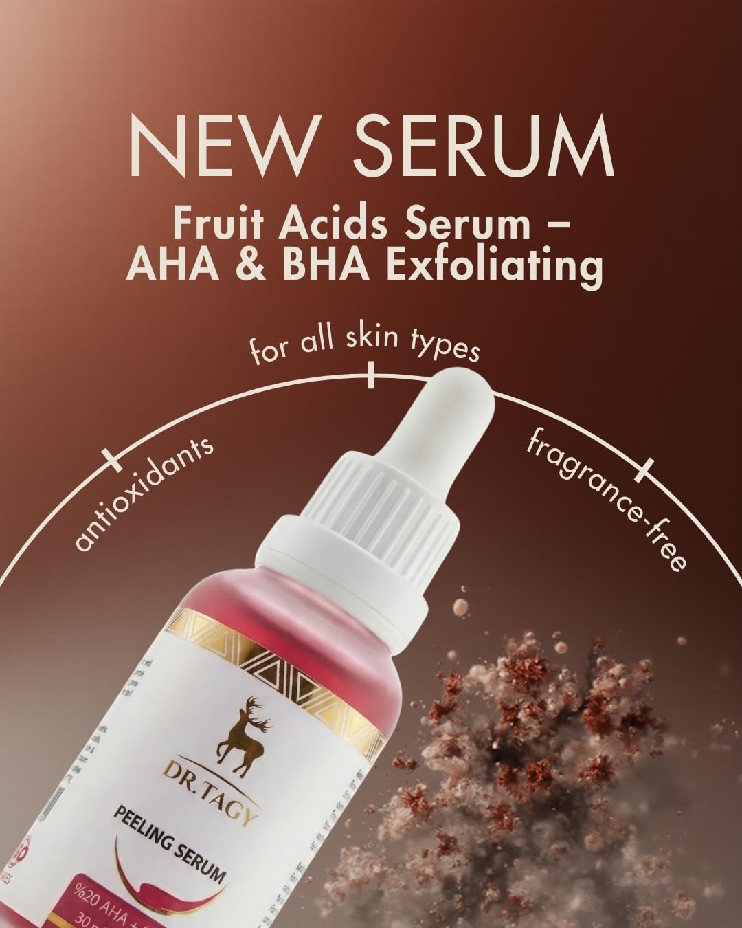 Alpha Arbutin Serum – AHA BHA Gentle Exfoliation, Dark Spot Corrector & Even Skin Tone – Pore Minimizer, Hydrating & Soothing Formula – 30ml