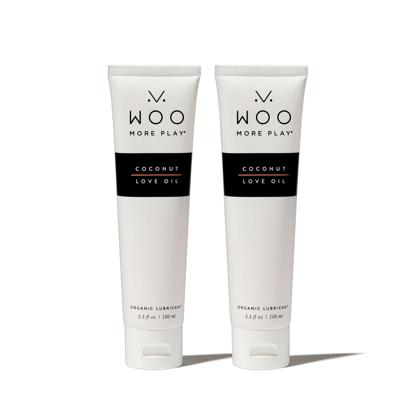 Woo More Play Coconut Love Oil | Organic Coconut Oil Personal Lubricant for Men and Women | Natural and Clean Ingredients | Doubles as Massage Oil | Relaxing Scent | 3.3 fl Oz (6.6 Fl Oz (Pack of 2))