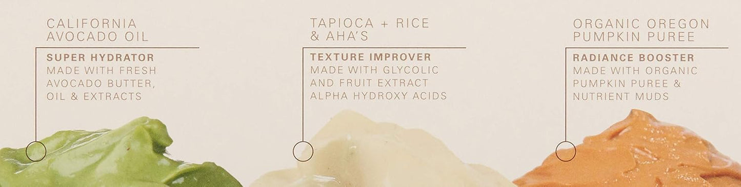 Quick Recovery Face Mask Sampler Set - FarmHouse Fresh, 3 Count for Radiant Skin