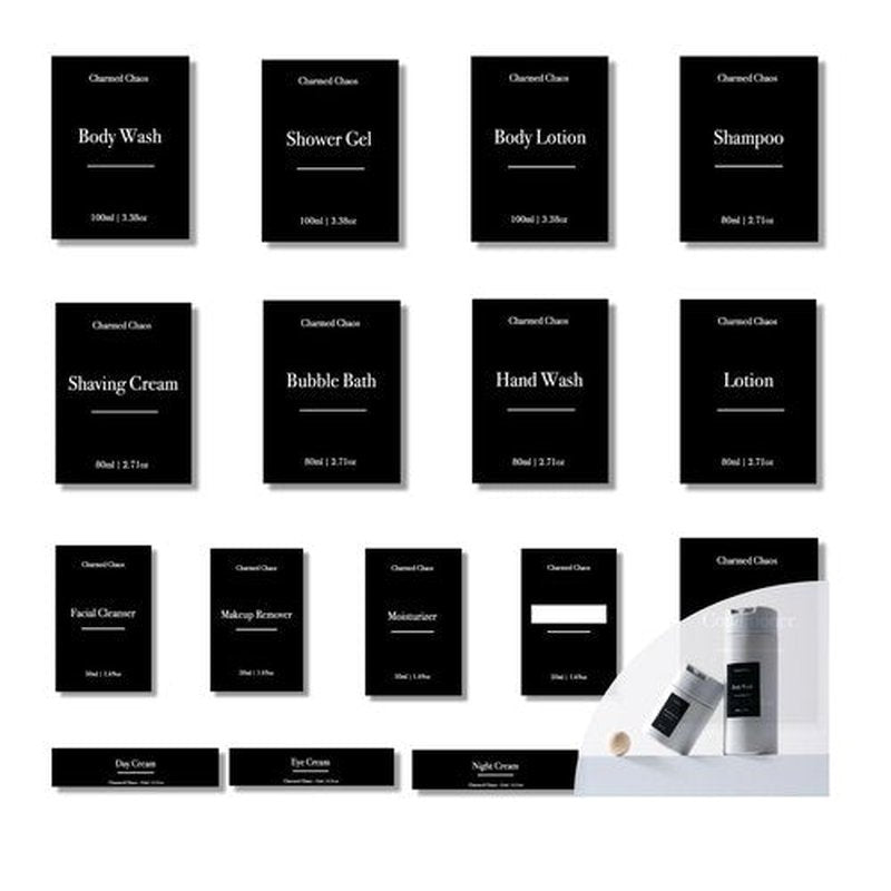 Travel Toiletries Bottles, Travel Shampoo and Conditioner Bottles, Travel Bottles Leak Proof, TSA Approved BPA Free Refillable Squeezable Travel Liquid Containers Set Minimalist Style (Grey)