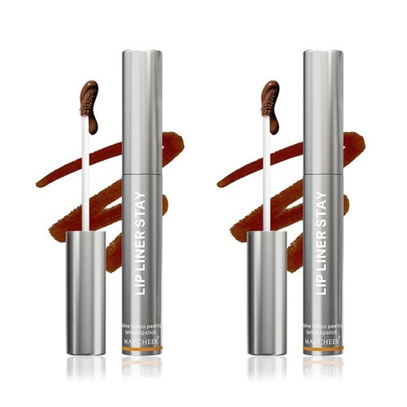 NYYQYYN Veldoro Lip Stain,Veldoro Peelix Peel off Lip Liner Stain,Veldoro Lip Stains For Women Peel Off (2#-2pcs)
