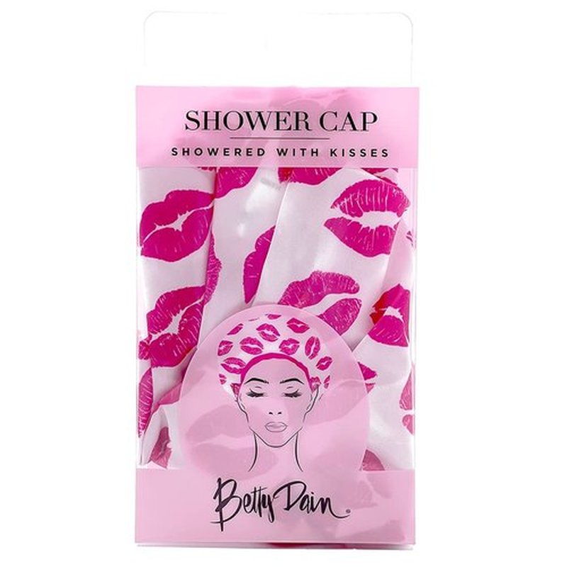 Reusable Shower Cap & Bath Cap & Lined, Oversized Waterproof Shower Caps Large Designed for all Hair Lengths with PEVA Lining & Elastic Band Stretch Hem Hair Hat - Fashionista Showered With Kisses