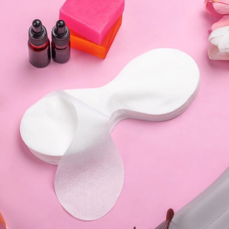SmallCat 200 Sheets Disposable Non Woven Eye Care, Cotton Facial Eye Covers, DIY Skincare Eye Mask Paper Beauty Sheets for Spa, Skincare, Moisture Retention