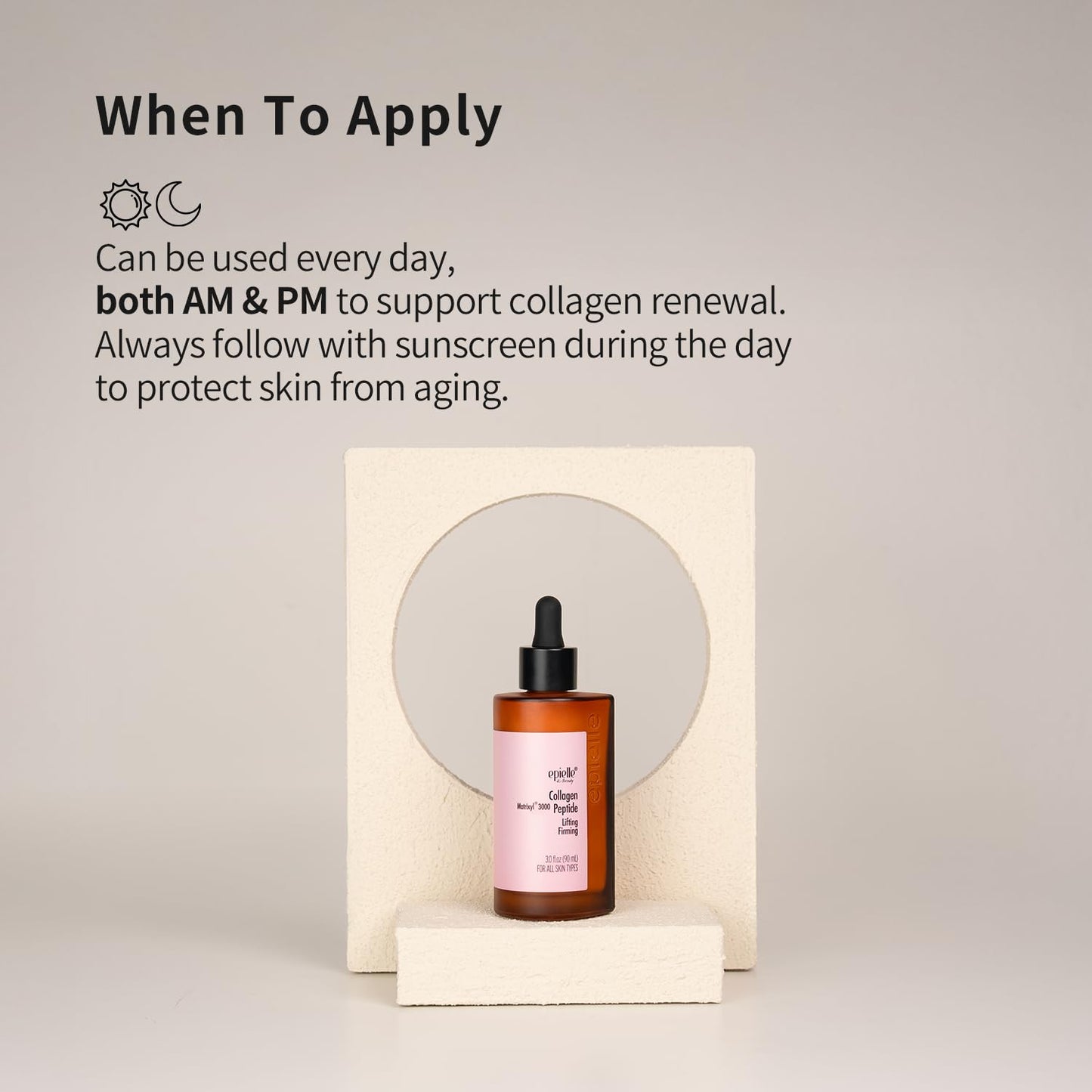 Epielle Complex Collagen + Peptides Serum 3 fl.oz, Glowing and Firming Formula for Uneven Tone & Enlarged Pores, Anti-Aging for Face, Korean Skin Care