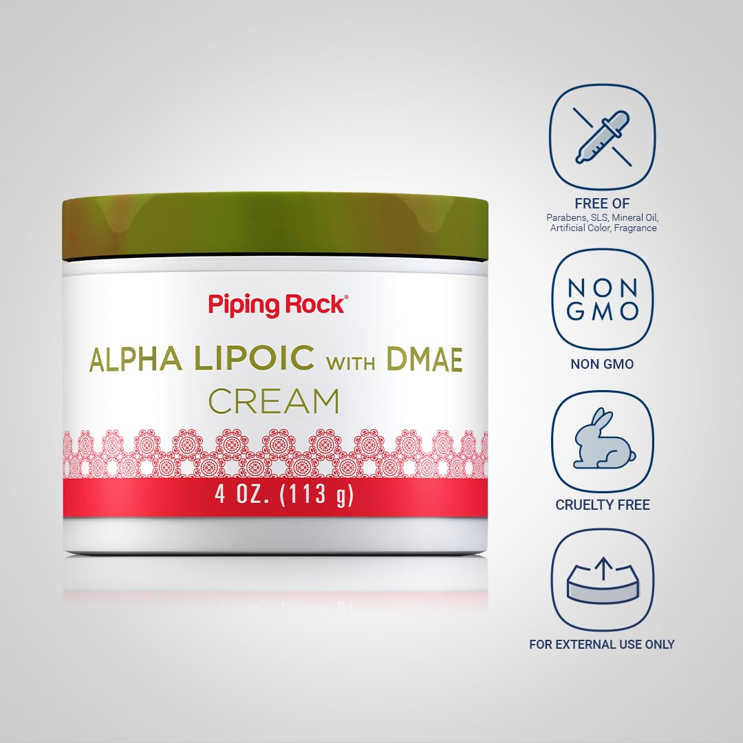 Piping Rock Alpha Lipoic Acid | 4 oz | with DMAE Cream