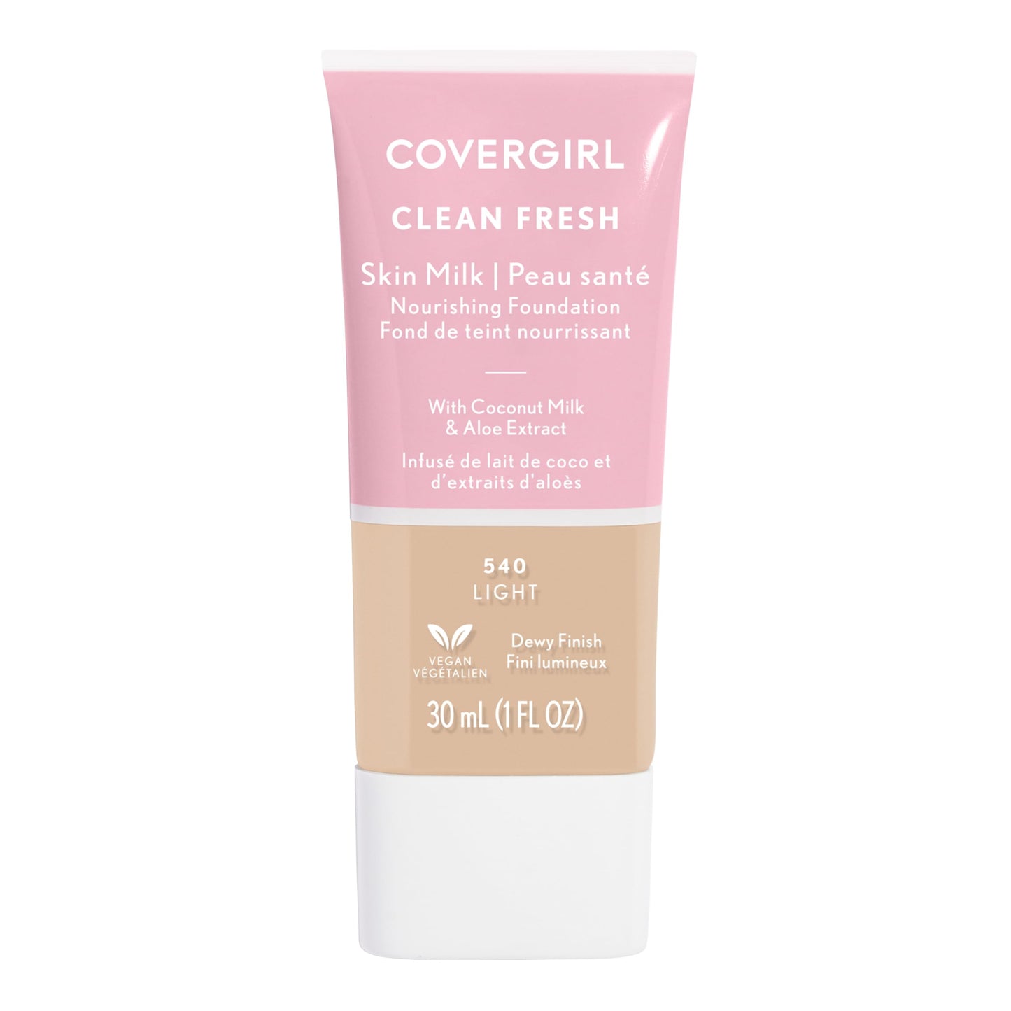 COVERGIRL, Clean Fresh Skin Milk Foundation, Light, 1 Fl Oz (Pack of 1) (packaging may vary)