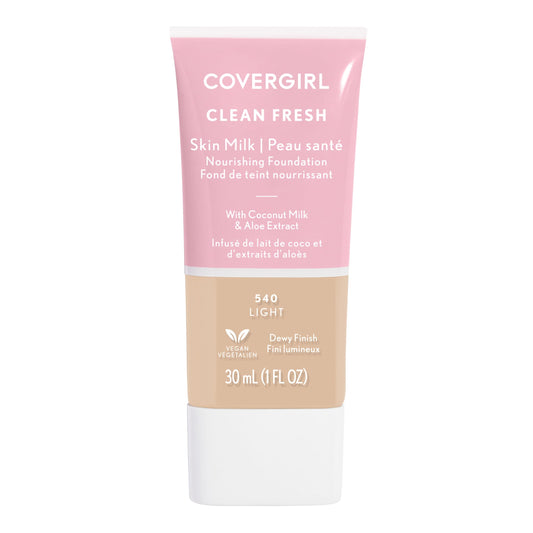 COVERGIRL, Clean Fresh Skin Milk Foundation, Light, 1 Fl Oz (Pack of 1) (packaging may vary)