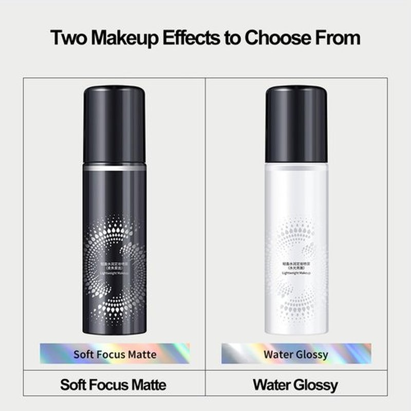 Long Lasting Hydrating Makeup Setting Spray, Long Lasting Makeup Setting Spray, Makeup Setting Spray for Face, Setting Spray For Makeup Long Lasting for All-Day Makeup Perfection (Black*2, 1)