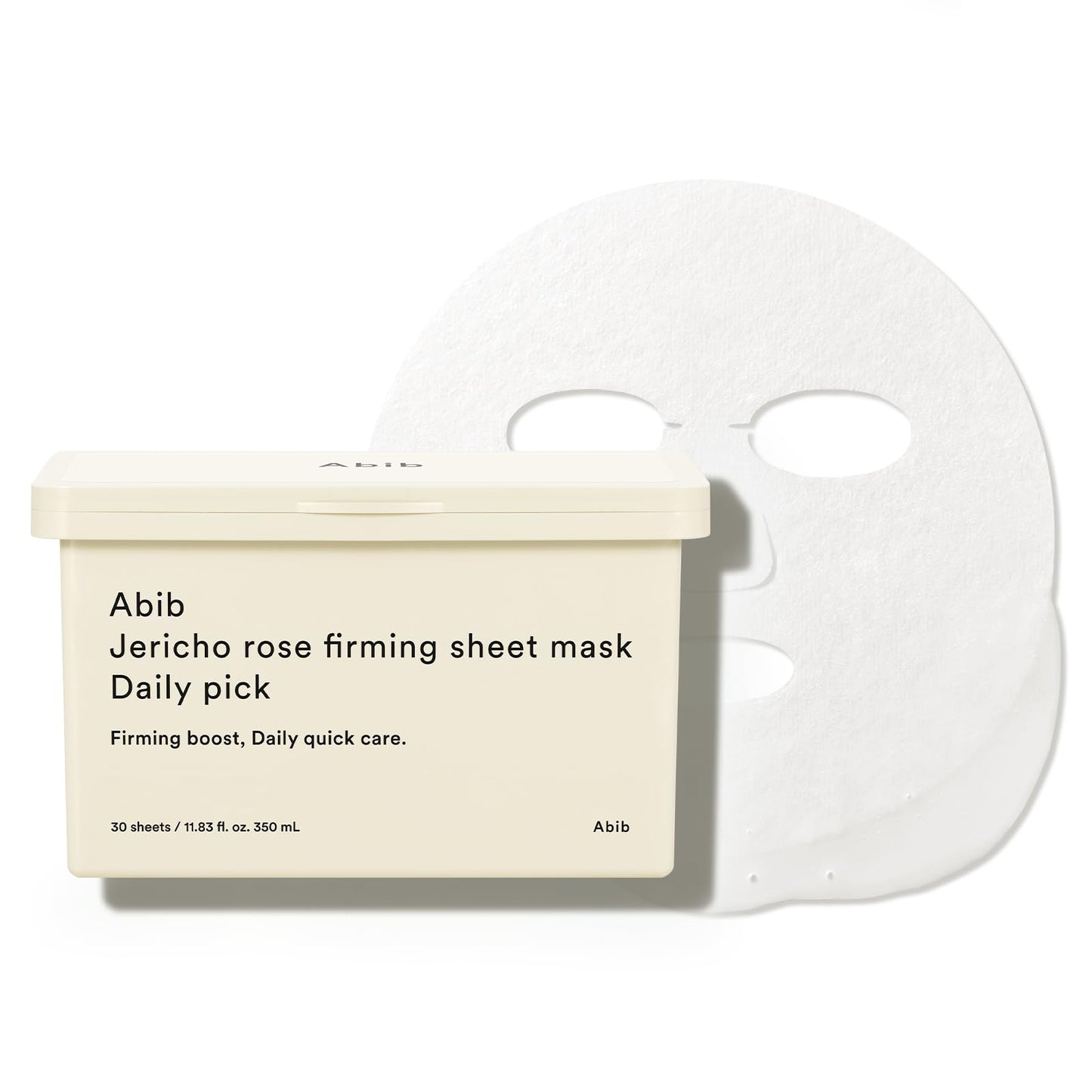 Abib Jericho Rose Sheet Mask Daily Pick, 30 Sheets, Korean Sheet Mask for Skin Elasticity, Firming