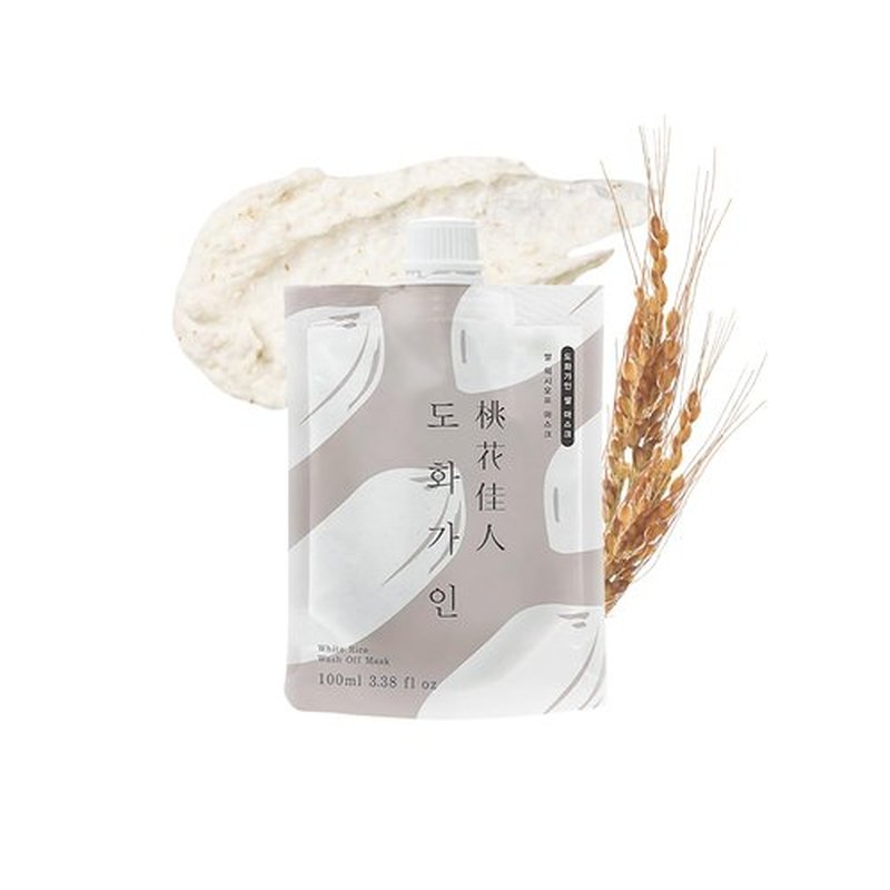 House of Dohwa, Rice Korean Face Mask l Wash Off Face Mask Skin Care Produced from Domestically Harvested Ingredients, Hydrating & Soothing l 3.38 fl. Oz