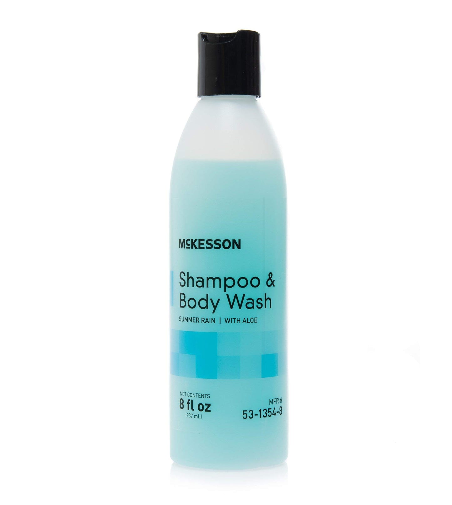 McKesson Body Wash and Shampoo with Aloe, Summer Rain Scent, 8 oz, 48 Count