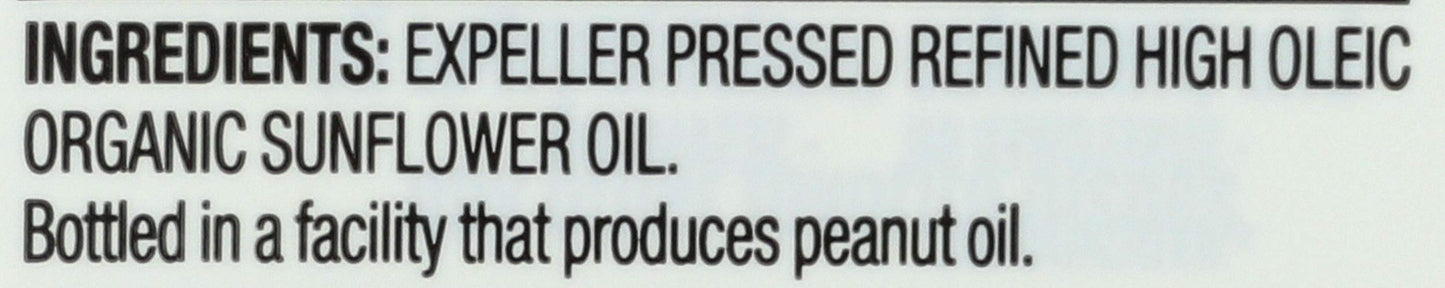 Spectrum, Sunflower Oil, Organic, High Heat, 16 fl oz