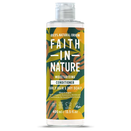 Faith in Nature Natural Shea & Argan Conditioner, Nourishing, Vegan & Cruelty Free, Parabens and SLS Free, for Normal to Dry Hair, 400ml