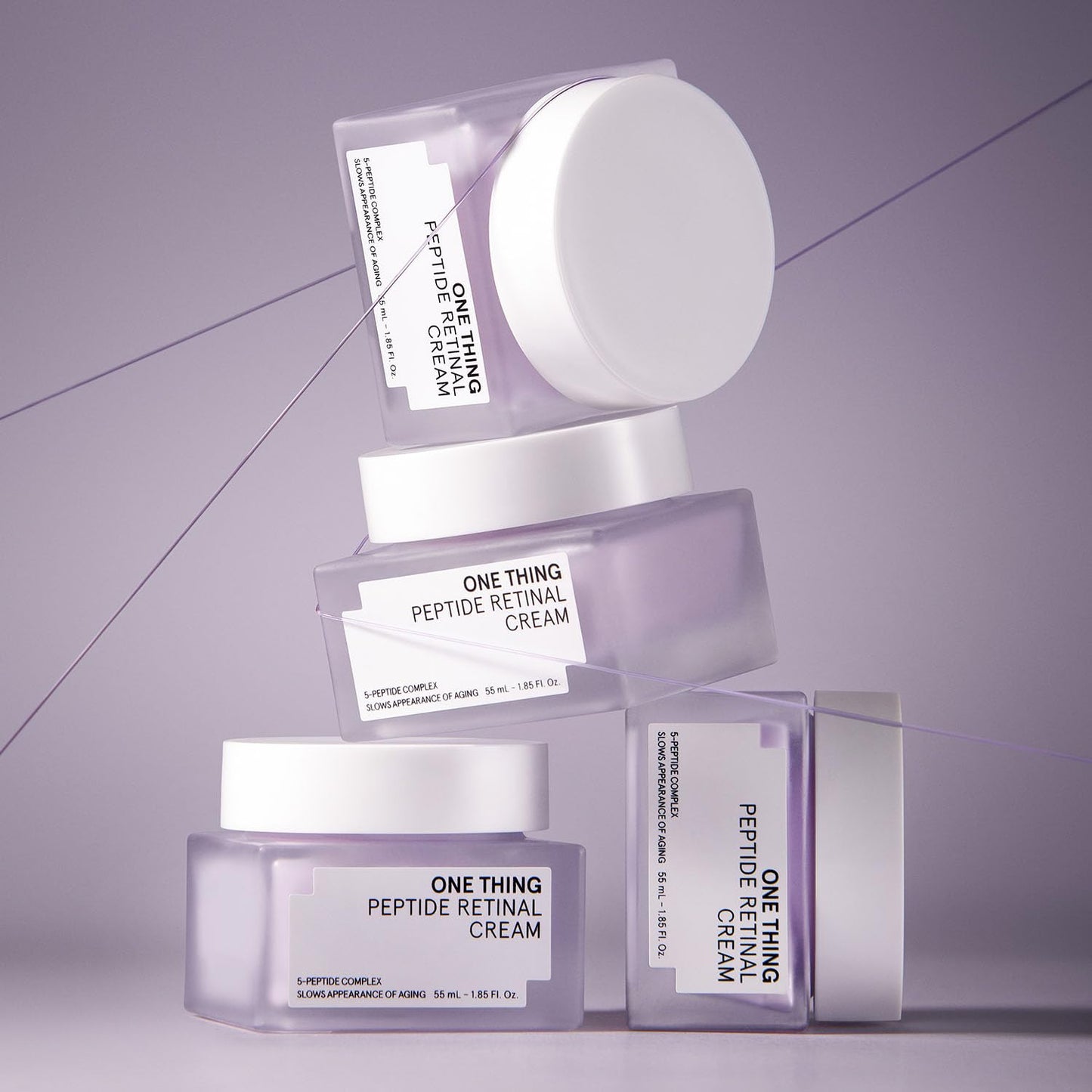 ONE THING Peptide Retinal Cream, Vitamin A, Faster Acting than Retinol, Retinaldehyde Anti Aging Face Cream, Smooths Wrinkles, Refines Pores and Improves Elasticity, Korean Skincare 1.85 fl.oz, 55ml