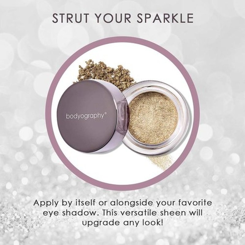 Bodyography Glitter Pigments (Flip Side): High Shine Glitter Shadow | Gluten-Free, Cruelty-Free