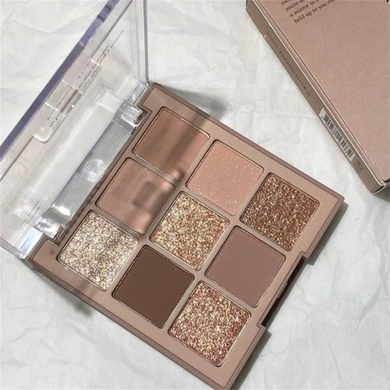 GHFCZOO Blooming Your Own Beauty Eyeshadow Palette, 9 Shades, Glitter and Matte Finishes (05#)