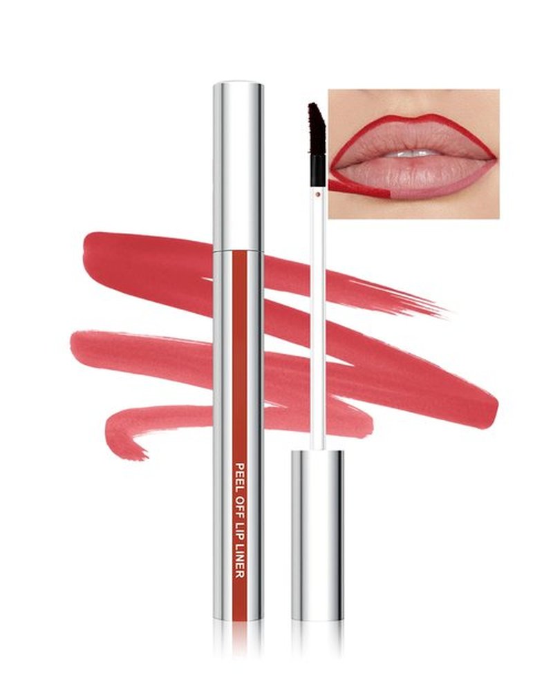 Peel Off Lip Liner Stain, Long Lasting Peel Off Lip Stain Tattoo Lip Gloss Lipstick,Waterproof Stay On All Day, Transfer-Proof,High Pigmented Matte Finish Peel Off Lip Stain Makeup for Women,Nude Pink
