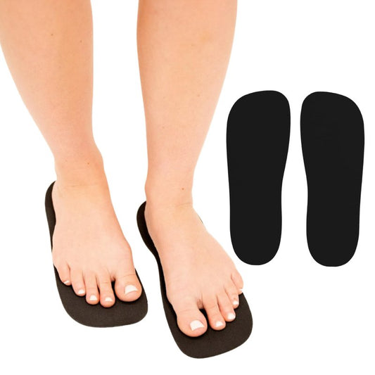 Premium 60Pairs Foam Pads for Spray Tanning – Disposable Spray Tan Feet Pads – Easy-to-Use Foot Protectors Designed for Salons and Mobile Spray Tanning Professionals (Black)