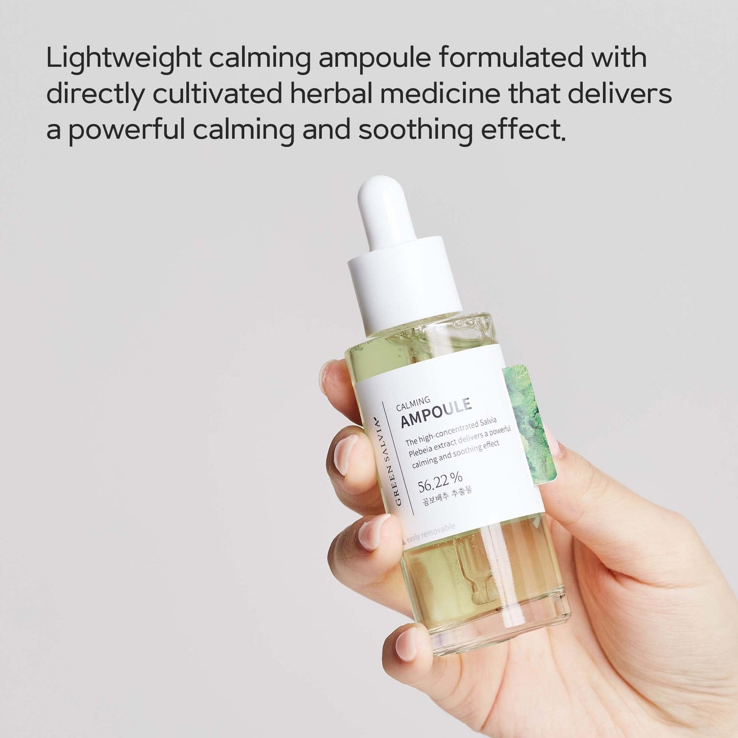 MEIDEME Green Salvia Calming Ampoule (50ml) - Soothing and Hydrating Face Moisturizer for Oil Balance, Korean Serum