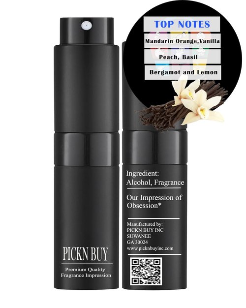 PICKN BUY Luxury Perfume for Women 0.34 Fl oz, Scent Compatible to Obsession* Perfume, Made in USA, Long-Lasting Spray Comes in Refilable Bottle