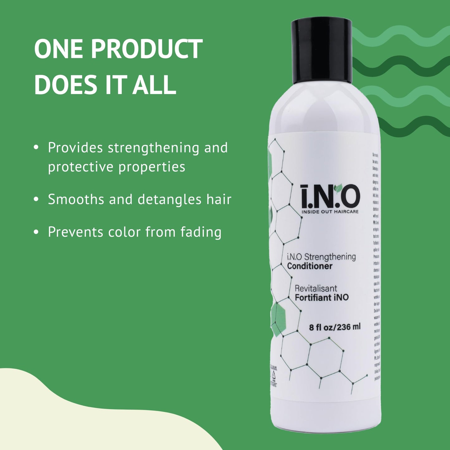 Earthly Body Inside Out Haircare Strengthening Conditioner - 8 fl oz - Detangles, Smoothes & Strengthens - Color Safe - Vegan & Cruelty Free
