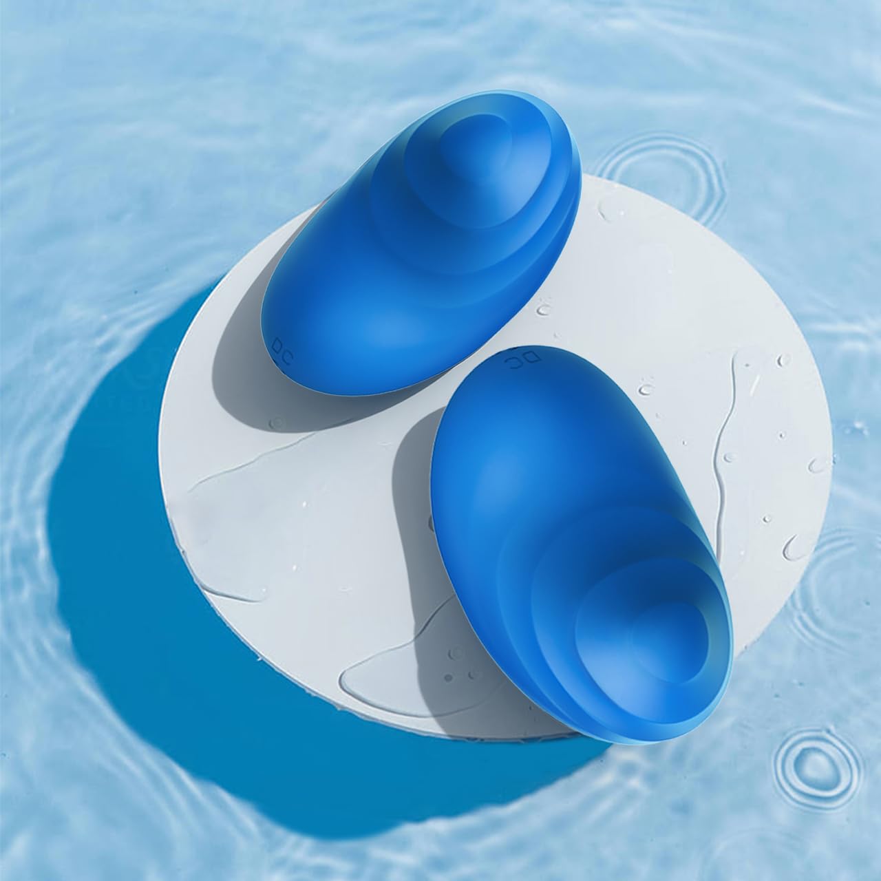 Junroaly Personal Facial Massager, Neck Massager Face Back Massager Tool, Mini Electric Cordless Massager Multi-Function Modes Body Massager for Women Gift(Blue)