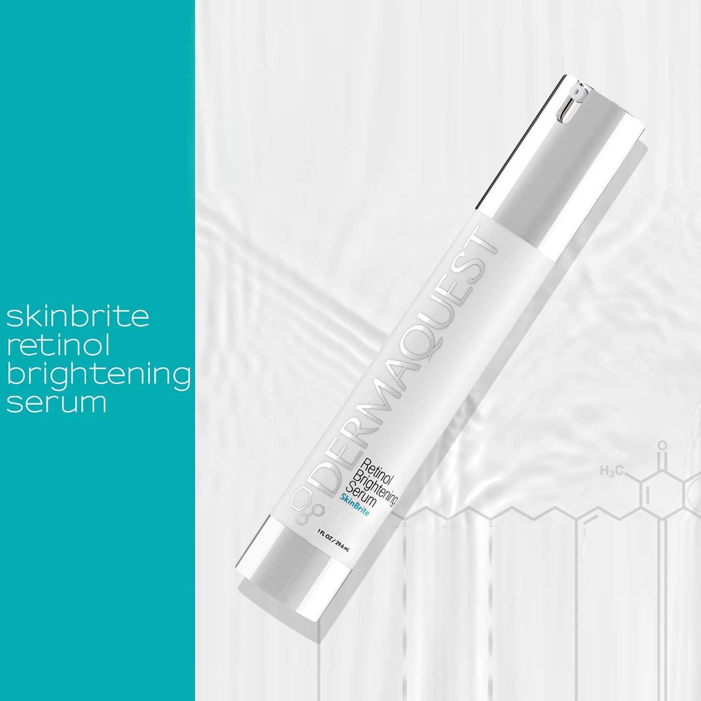 DermaQuest SkinBrite Skin Brightening Retinol Serum - Nighttime Anti Aging Facial Serum Treatment for Dark Spots, Pigmentation & Sun Damage - Anti Irritation Formula (1oz)