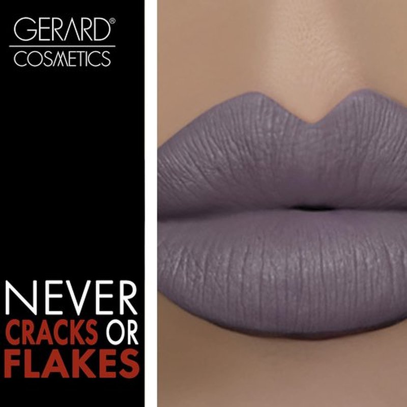 Gerard Cosmetics HydraMatte Liquid Lipstick Gravity | Grey Lipstick with Matte Finish | Long Lasting and Non-Drying | Super Pigmented Fully Opaque Lip Color