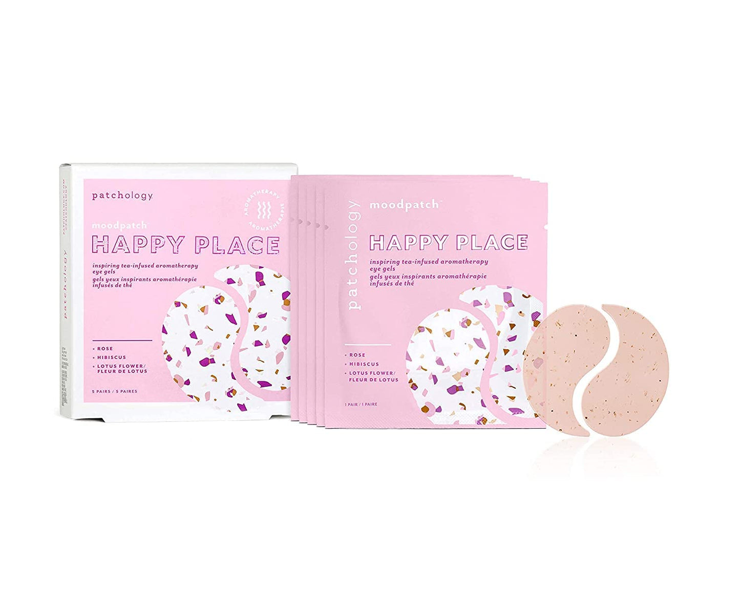 Patchology Happy Place Eye Patches for Puffy Eyes & Dark Circles | 5pk