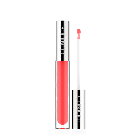 Clinique Pop Plush Creamy Lip Gloss With Hyaluronic Acid + Blend of Aloe Butter, Avocado Butter + Shea Butter | Hydrating + High Shine, Rosewater Pop, 0.11 Fl Oz