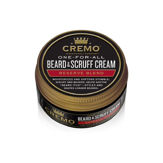 Cremo Distiller's Blend Beard & Scruff Cream - 4 oz | Soothes Itch & Light Hold Styling