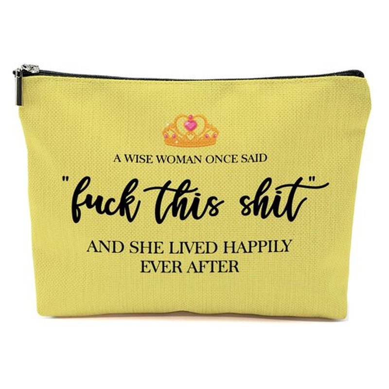 Funny Gifts for Women, Teacher, Strong Women Retirement Gifts Cool Gifts for Coworkers, Hostess Gift Ideas Gag Gifts Birthday Girls Weekend Fun Gifts Makeup Travel Bag Inspirational Cosmetic Bag
