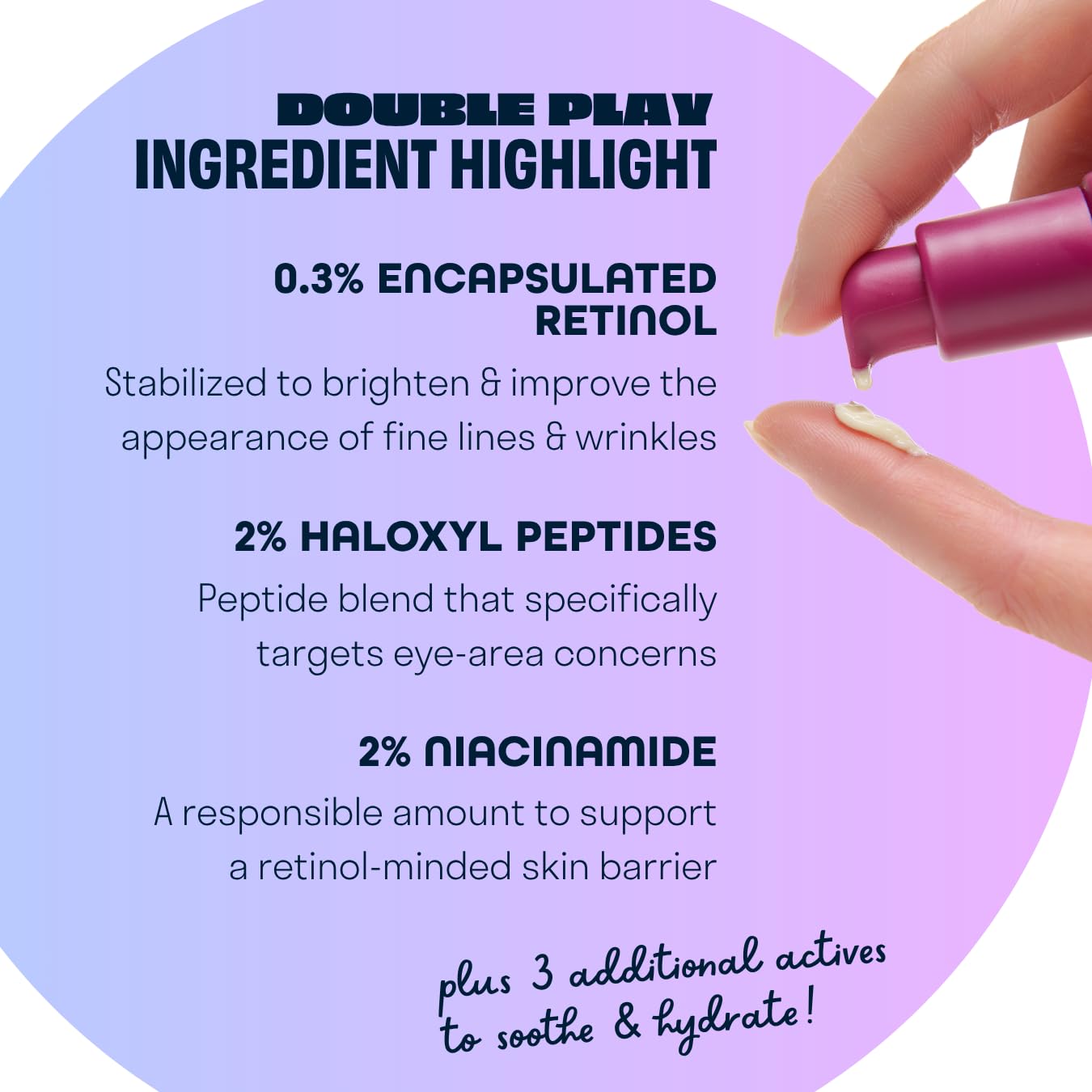 Chemist Confessions Double Play Retinol Face & Eye Cream - Anti-Aging Moisturizer with Peptides for Fine Lines, Wrinkles & Uneven Texture - Gentle Retinol Eye Treatment