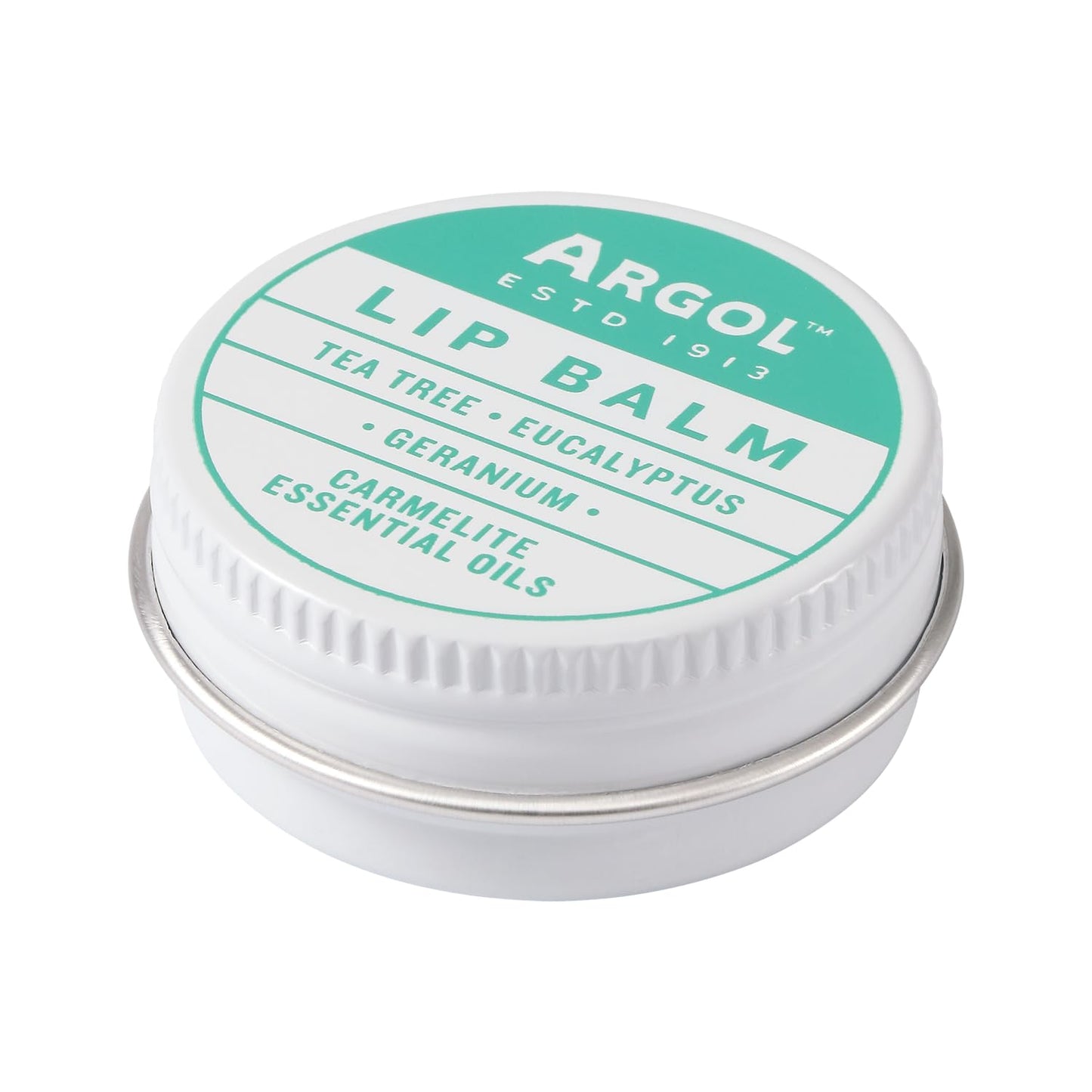 Argol Lip Balm Hydrating - Nourishing Essential Oil Blend with Tea Tree, Eucalyptus, and Geranium - Protects, and Heals Dry, Chapped Lips - Soothing Formula for Sensitive Skin - 0.15 oz