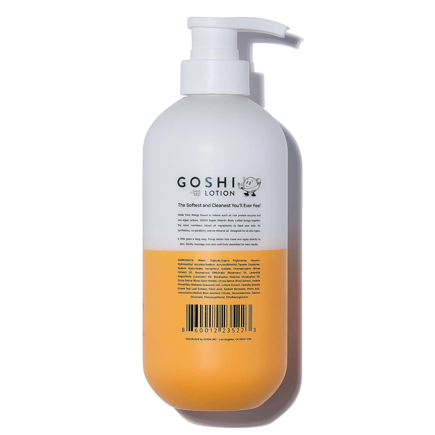 GOSHI Super Vitamin Body Lotion - pH-Balanced Body Moisturizer for Dry Skin, Aging Skin & Biome Support - Concentrated Rice Protein & Shea Butter - Non-Greasy, Silky Finish - 20 oz