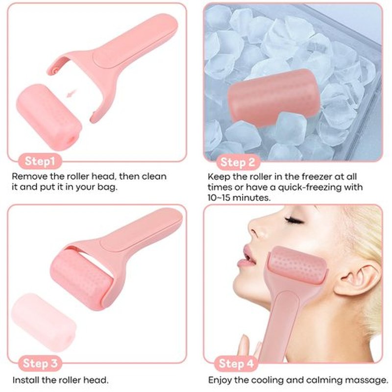LATME Ice Roller for Face Eyes,Womens Gifts,Face Massager Roller Puffiness Migraine Pain Relief and Minor Injury