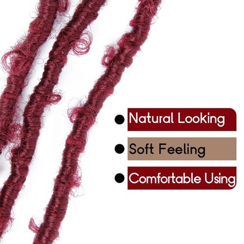 BOHOBABE Butterfly Crochet Locs 10 Inch 6 Packs Pre Looped Crochet Butterfly Locs 10 In Short Distressed Butterfly Locs Crochet Hair (10 Inch, 118#)