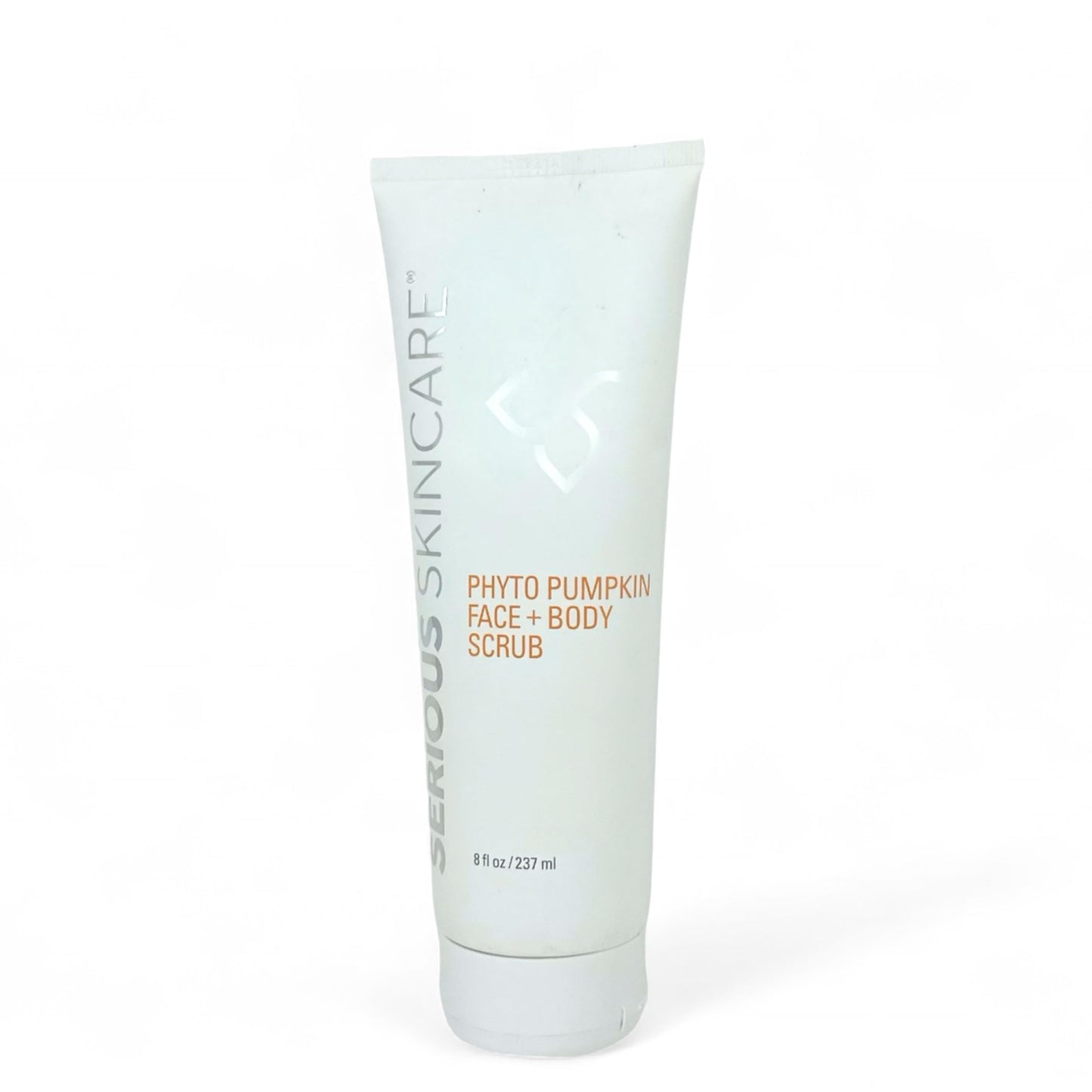 Serious Skincare Phyto Pumpkin Exfoliating Face + Body Scrub for Dull Skin, Gently Exfoliates & Hydrates, Moisturizing Almond & Coconut Oil for Soft, Radiant Skin, Smooth Rough Dry Skin Bumps 8 Oz