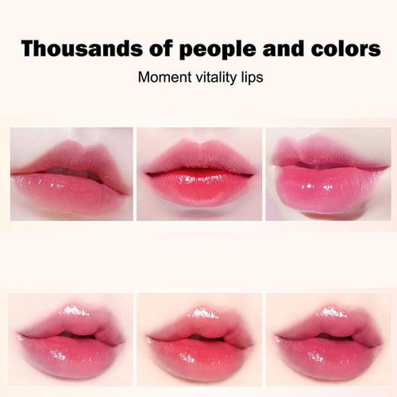 Flower Color Changing Lipstick, 2PCS Yulyoie Lipstick, Yulyoie Lip Gloss, Crystal Jelly Flower Color Changing Lipstick, Long-lasting Moisturizing Flower Jelly Color-Changing Lipstick (Blue*2)