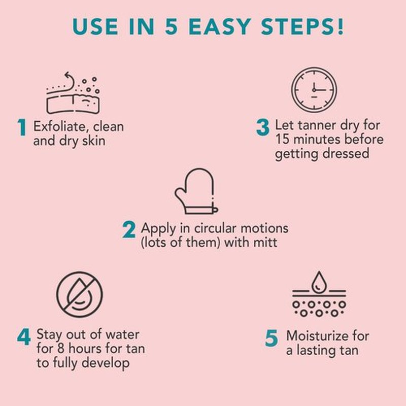 Self Tanner Mousse - USA Made with Natural & Organic Ingredients, Self Tanning Mousse for Dark Fake Tan, Sunless Tanner, Clear & Non Toxic Tanning Foam for Streak Free Finish, No Nasty Smell