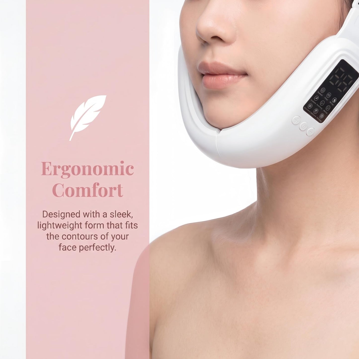 VITALA V Lift Device, Electric Double Chin Device and V-Face Machine with 8 Modes and 15 Gear Adjustable Lntensitie，Rechargeable、for Facial Care.