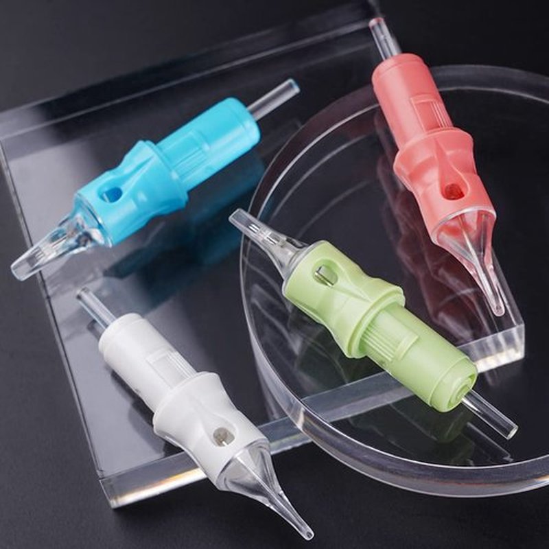 Dragonhawk Tattoo Cartridges Needles for Studio Artists, Disposable Standard Tattoo Needles Kit by Dragonhawklabs, 50Pcs Mixed Sizes 1203RL, 1205RL, 1207RL, 1209RL, 1211RL