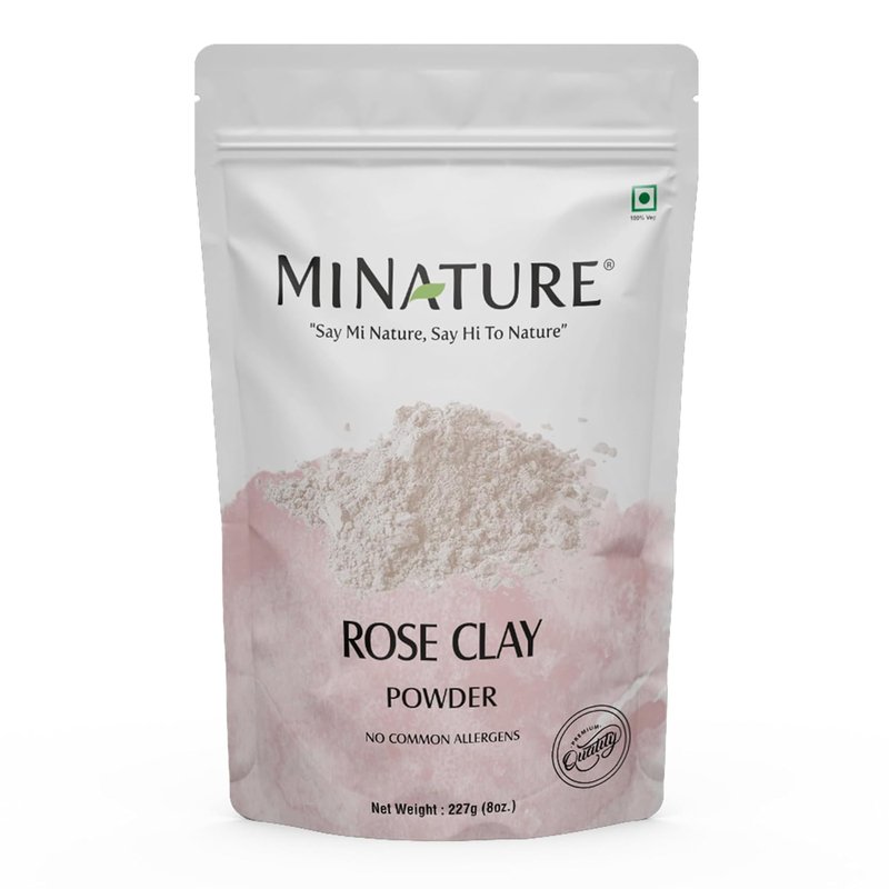 Pure Rose Clay Powder - 100% Natural Premium Pink Kaolin for Facial Masks & Cleansing | 227g (8oz) - All Skin Types