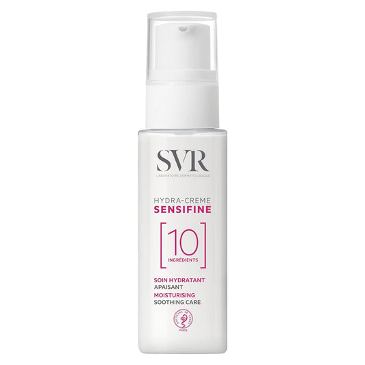 SVR Sensifine Hydra Face Cream. Moisturizing Soothing Care For Normal To Dry Dehydrated Skin. Fragrance Free Moisturizer With 96% Ingredients Of Natural Origin. 24hr Comfort And Hydration, 1.3 Fl.oz.