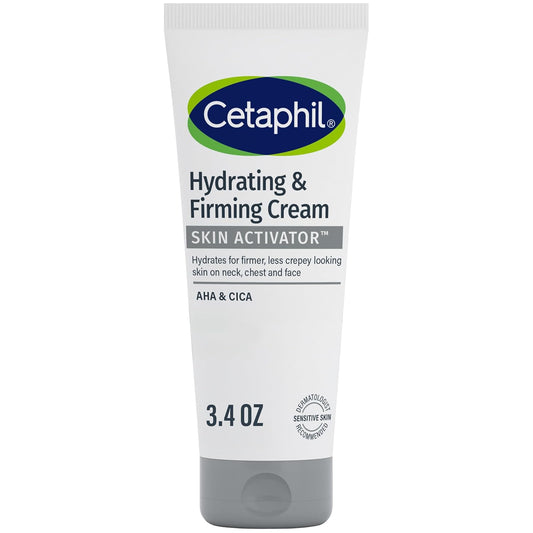 Cetaphil Hydrating & Firming Cream - Mandelic Acid & CICA | 3.4 oz for Face, Neck & Chest