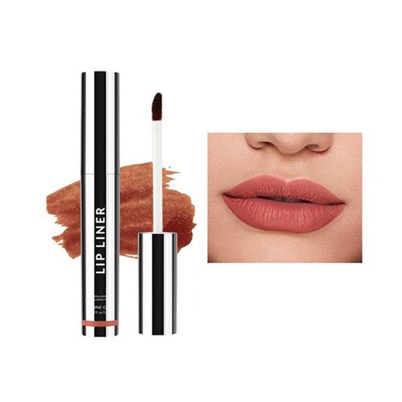 Coolord Lip Liner Lip Stain,Peel off Lip Liner Stain,Long Lasting Lip Stain Peel Off,Waterproof,Transfer-Proof, High Pigmented Color Lip Stains for Women Peel Off (03, #)